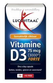 Lucovitaal Lucovitaal Vitamine D3 75mcg (70ca)