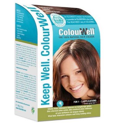 Colourwell 100% Natuurlijke haarkleuring kastanje bruin (100g) 100g