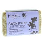 Najel Aleppo zeep jasmijn (100g) 100g thumb