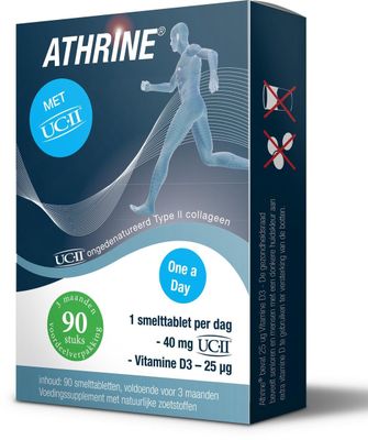 Athrine Smelttablet UC-11 + vitamine D3 (90TB) (90TB) 90TB