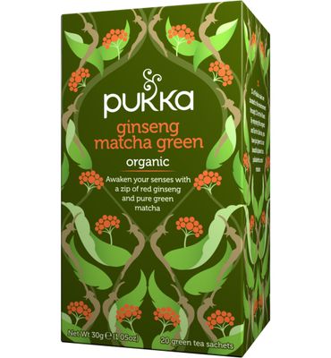 Pukka Organic Teas Ginseng matcha green bio (20st) 20st