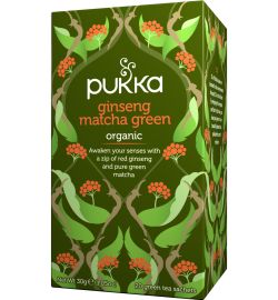 Pukka Organic Teas Pukka Organic Teas Ginseng matcha green bio (20st)
