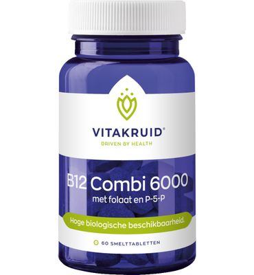 Vitakruid B12 Combi 6000 met folaat & P-5-P (60tb) 60tb