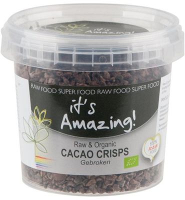 It's Amazing Raw & organic cacao crisps gebroken bio (150g) 150g
