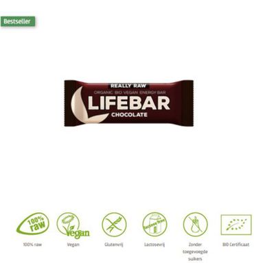 Lifefood Lifebar chocolade bio (47g) 47g
