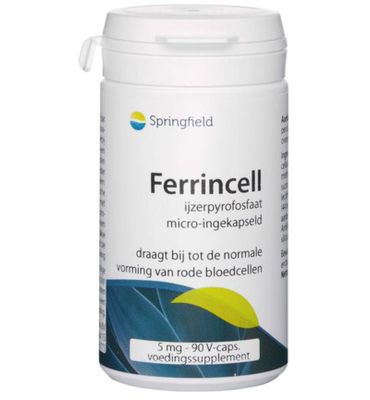 Springfield Ferrincell 44 mg - ijzer pyrofosfaat 5 mg (90vc) 90vc