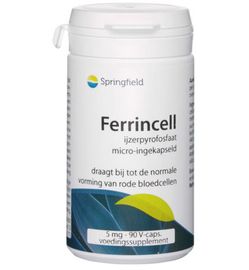 Springfield Springfield Ferrincell 44 mg - ijzer pyrofosfaat 5 mg (90vc)
