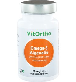 Vitortho VitOrtho Omega-3 Algenolie - EPA 75 mg | DHA 150 mg vegan (60vc)