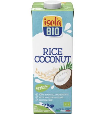 Isola Bio Rijstdrank kokosnoot bio (1ltr) 1ltr