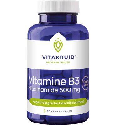 Vitakruid Vitamine B3 Niacinamide 500 mg (90vc) 90vc