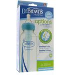 Dr Brown's Standaardfles 250ml duo blauw options (2st) 2st thumb
