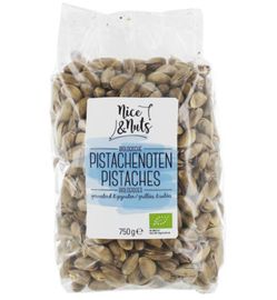 Nice & Nuts Nice & Nuts Pistache geroosterd en gezouten bio (750g)