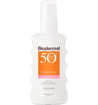 Biodermal Zonnespray SPF50+ gevoelige huid (175ml) 175ml