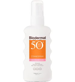 Biodermal Biodermal Zonnespray SPF50+ gevoelige huid (175ml)