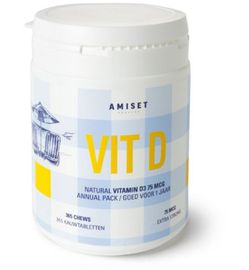 Amiset Amiset Vitamine D3 75mcg (365st)