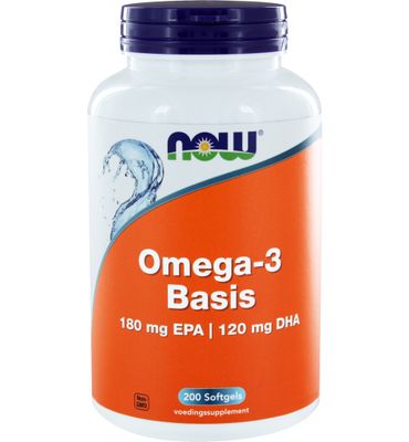 Now Omega-3 basis 180 mg EPA 120 mg DHA (200sft) 200sft