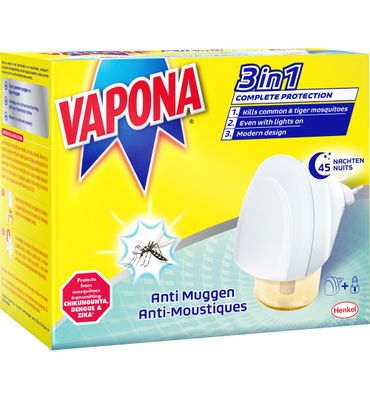 Vapona Anti mug stekker 45 nachten (1st) 1st