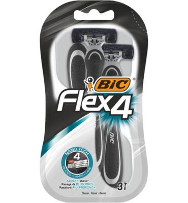 Bic Flex 4 comfort mesjes blister (3st) 3st