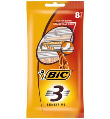 Bic 3 Sensitive pouch wegwerpscheermesjes (8st) 8st