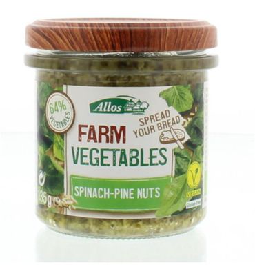 Allos Farm vegetables spinazie & pijnboompitten bio (135g) 135g