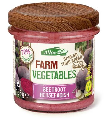 Allos Farm vegetables rode biet & mierikswortel bio (135g) 135g