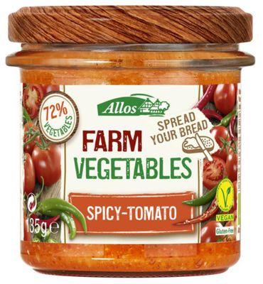 Allos Farm vegetables pittige tomaat bio (135g) 135g