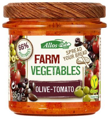 Allos Farm vegetables tomaat & olijf bio (135g) 135g