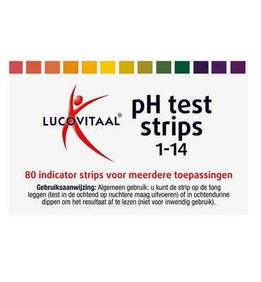 Lucovitaal Zuurbase PH test strips (80st) 80st
