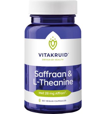 Vitakruid Saffraan 28 mg (Affron) & L-Theanine (30vc) 30vc