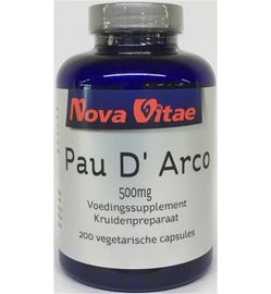 Nova Vitae Nova Vitae Pau d arco 500 mg extract 5:1 (200ca)