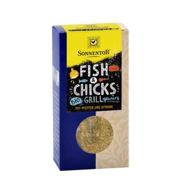 Sonnentor Fish & chicks bbq kruiden bio (55g) 55g