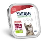 Yarrah Kattenvoer chunks met kip en rund bio (100g) 100g thumb