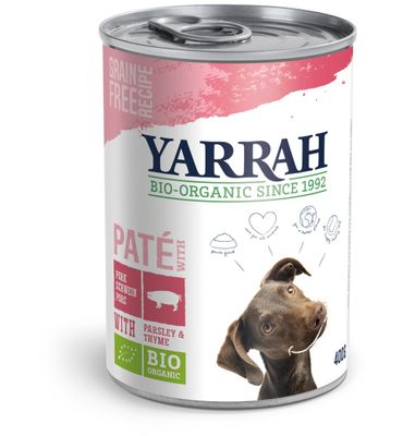 Yarrah Hondenvoer pate met varkensvlees bio (400g) 400g