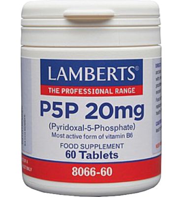 Lamberts Vitamine B6 (P5P) 20mg (60tb) 60tb