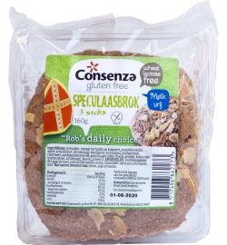 Consenza Consenza Speculaasbrokken gluten & melk vrij (160g)