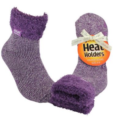 Heat Holders Ladies lounge socks maat 4-8 (37-42) lila mauve/c (1paar) 1paar