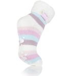 Heat Holders Ladies lounge socks 4-8 37-42 cream stripe (1paar) 1paar thumb
