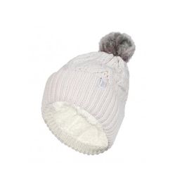 Heat Holders Heat Holders Ladies turnover cable hat with pom pom cream (1st)