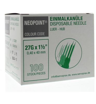 Neopoint Injectienaald steriel 0.4 x 40 mm (100st) 100st