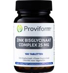 Proviform Zink bisglycinaat 25mg complex (100tb) 100tb thumb