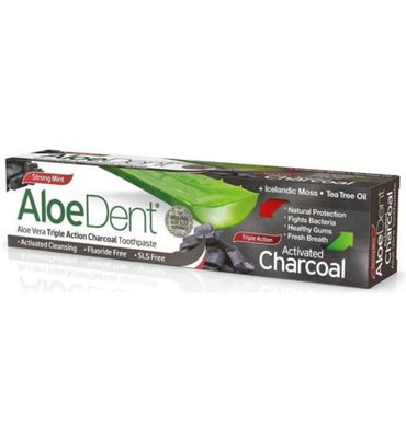 AloeDent Aloe dent tandpasta charcoal (100ml) 100ml