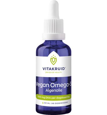 Vitakruid Vegan Omega 3 algenolie 1250 tryglyceriden 500 DHA (50ml) 50ml