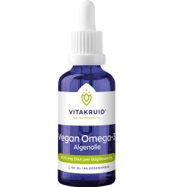 Vitakruid Vitakruid Vegan Omega 3 algenolie 1250 tryglyceriden 500 DHA (50ml)
