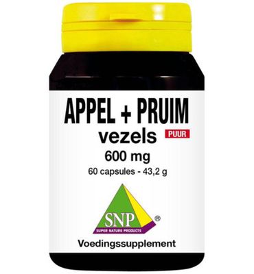 Snp Appel pruim vezels 600 mg puur (60ca) 60ca