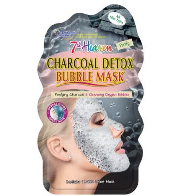 Montagne Jeunesse 7th Heaven face mask charcoal detox bubble sheet (1st) 1st