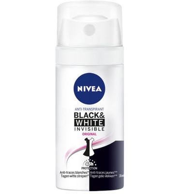 Nivea Men deodorant spray black & white mini (35ml) 35ml