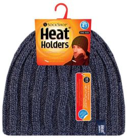 Heat Holders Heat Holders Mens cable hat navy one size (1st)
