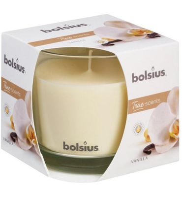 Bolsius True Scents geurglas 95/95 vanilla (1st) 1st