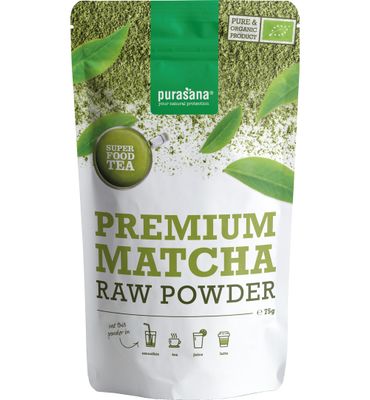 Purasana Matcha premium poeder/poudre vegan bio (75g) 75g