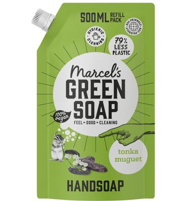 Marcel's Green Soap Handzeep tonka & muguet navul (500ml) 500ml